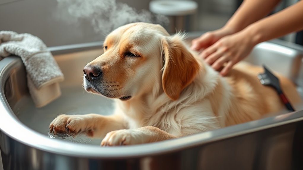 proper bathing and drying technique