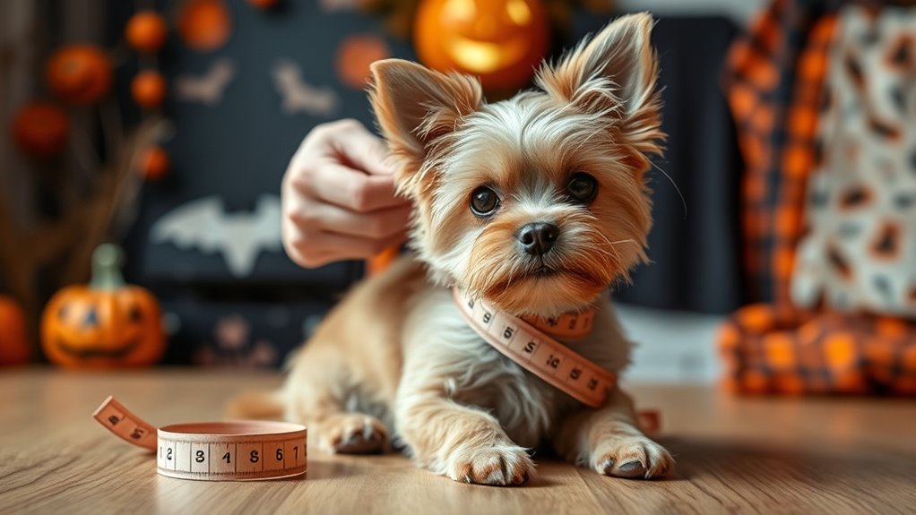 proper dog costume fitting