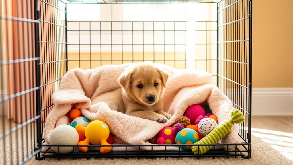 puppy crate training tips