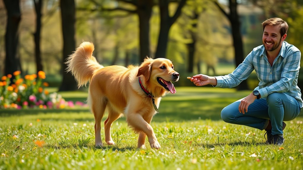 reward clear commands outdoors