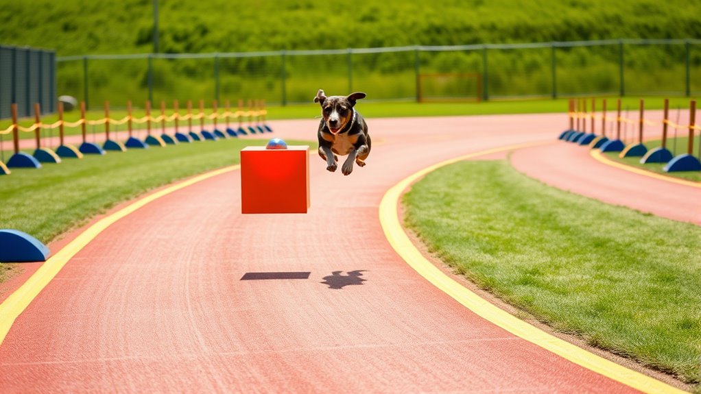 safe flyball course setup