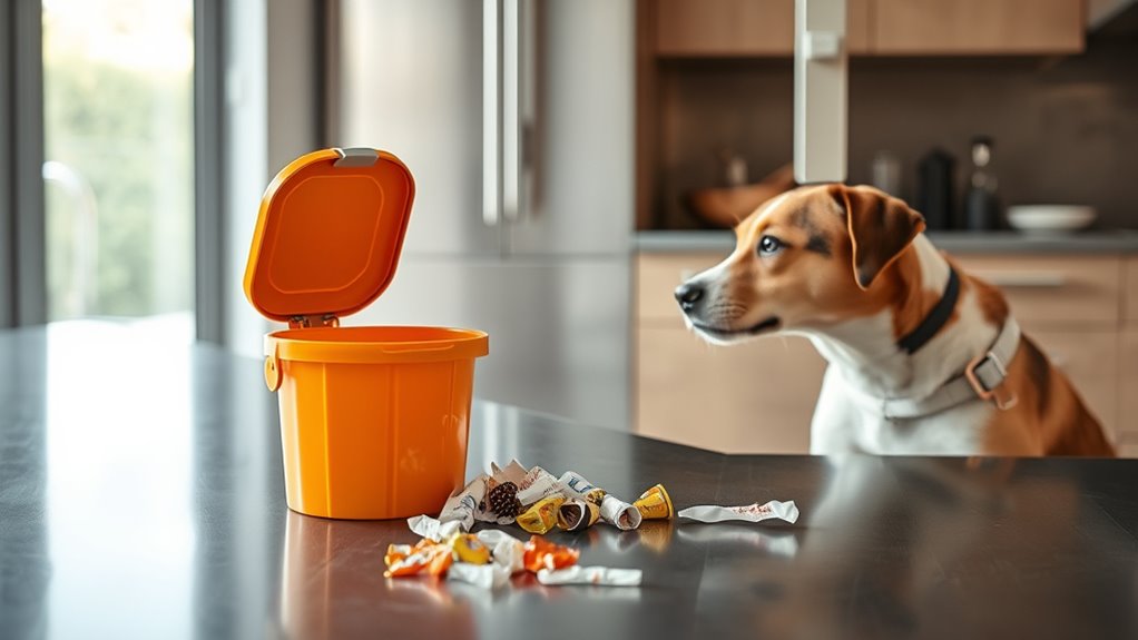 secure trash and food