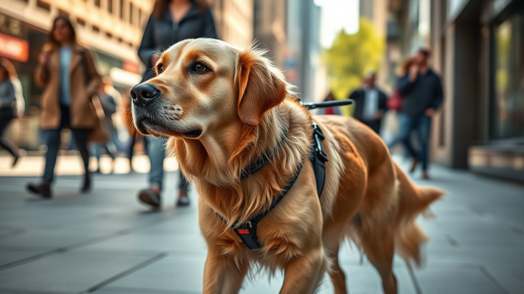 service dogs learn obstacle detection