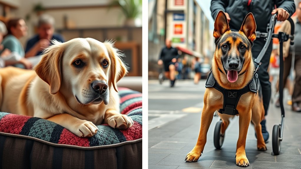 service dogs perform daily tasks