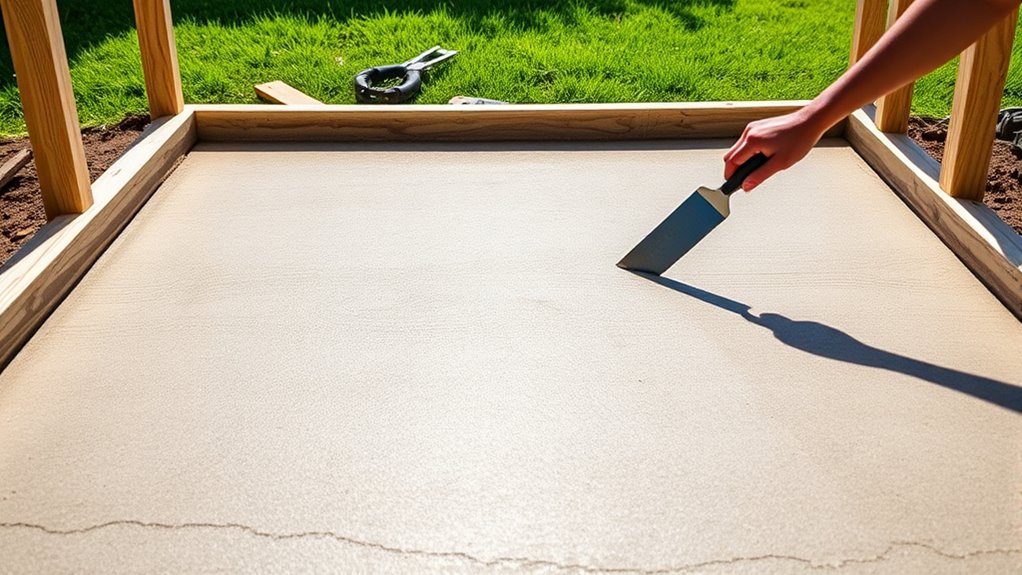 solid foundation and flooring