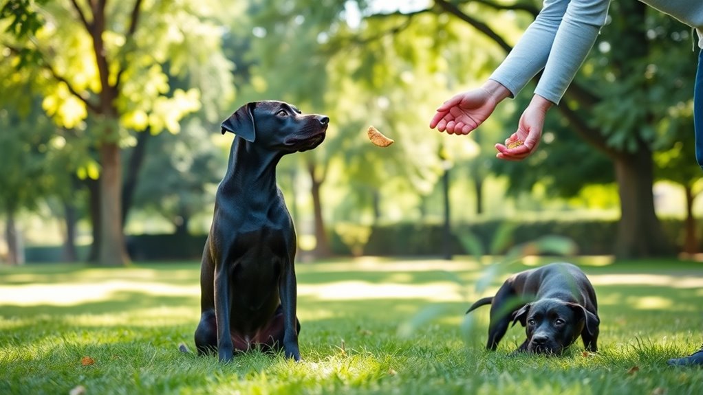 teaching dogs to stay calm