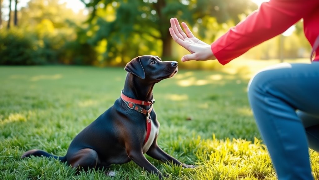 visual cues enhance dog training