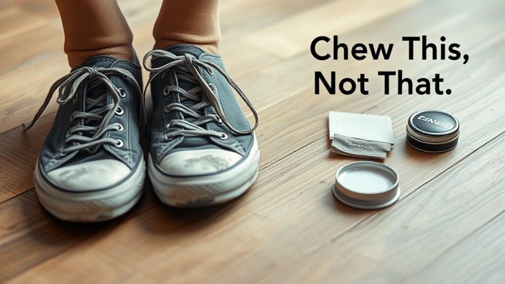 avoid biting shoes