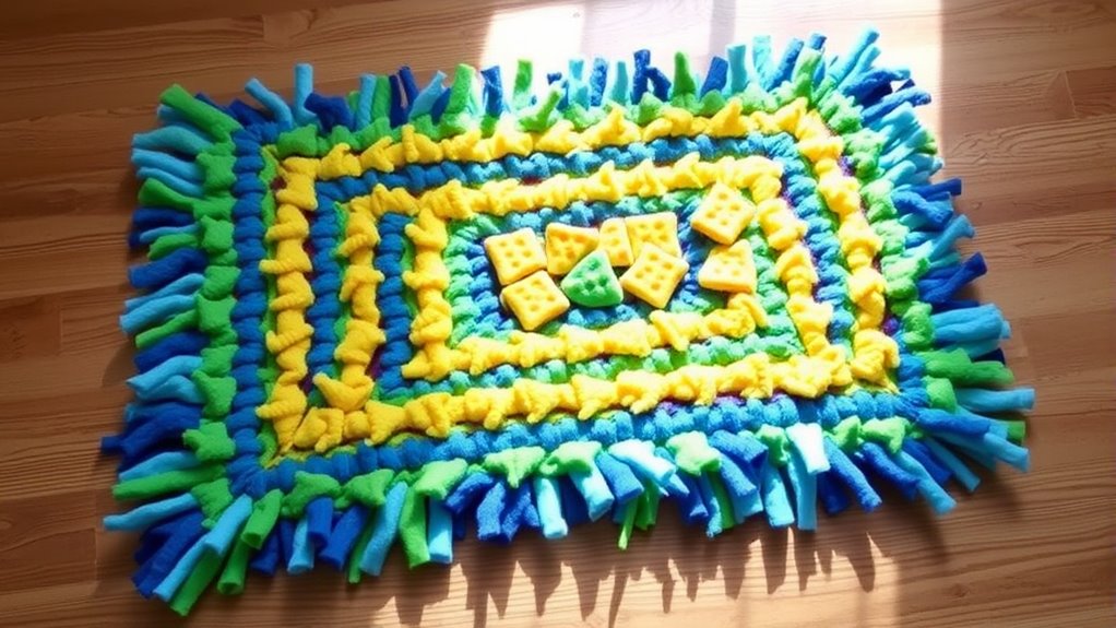 easy diy dog snuffle mat