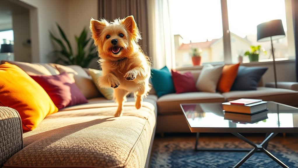 energetic dogs apartment routines