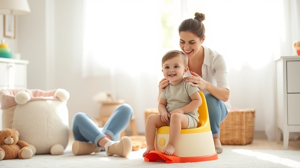 potty training patience routine encouragement