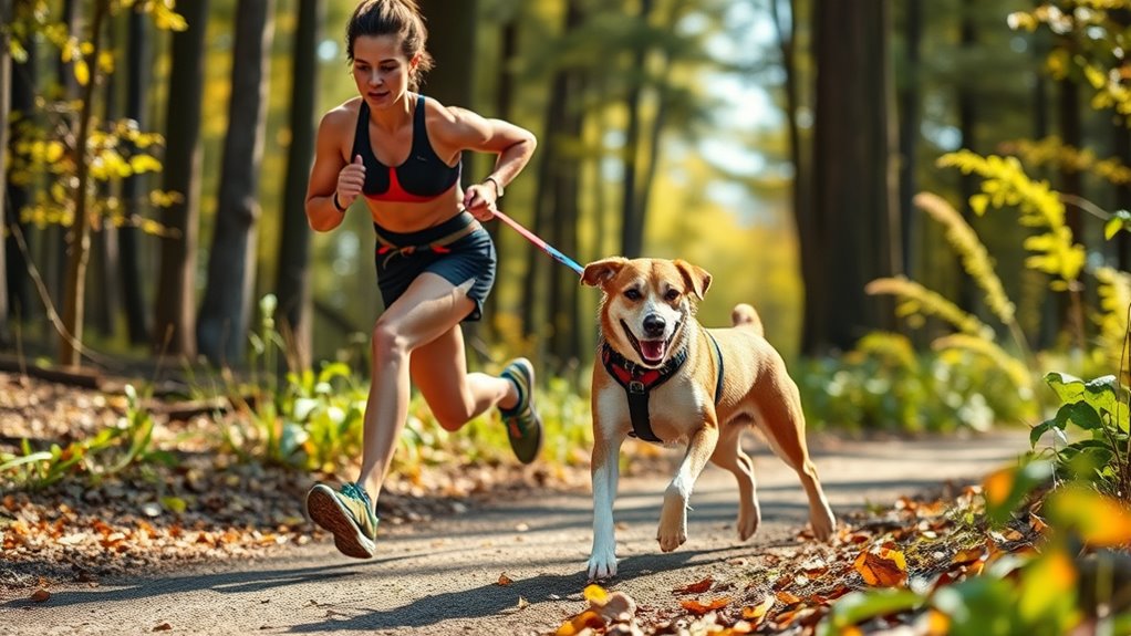 proper dog running safety