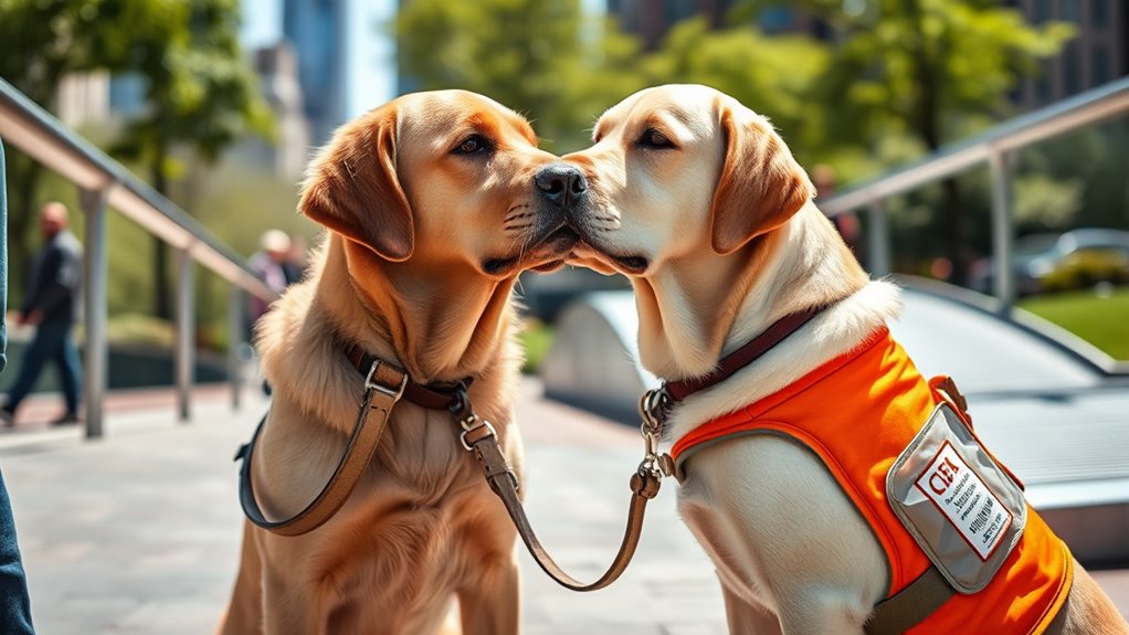service dogs perform disability mitigating tasks