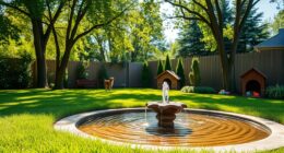 shaded watered enriching yard