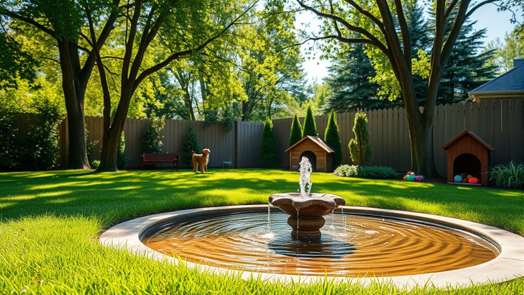 shaded watered enriching yard