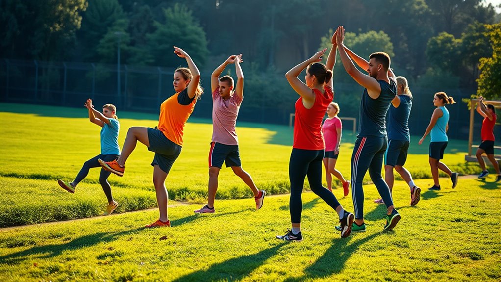 warm up and cool down routines