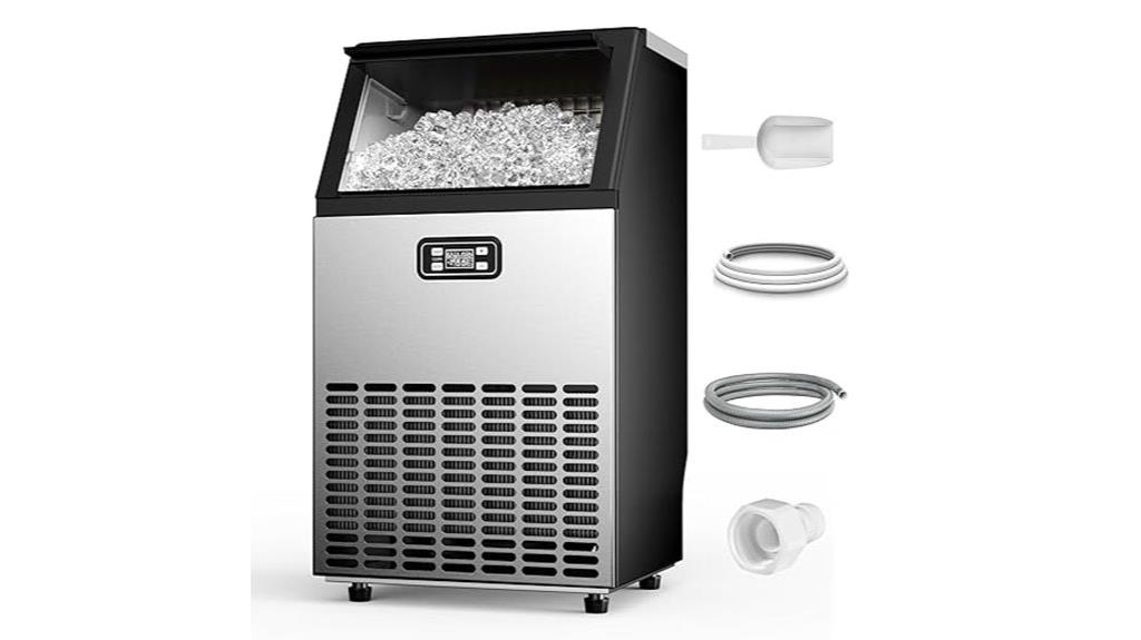 100 lbs day commercial ice maker