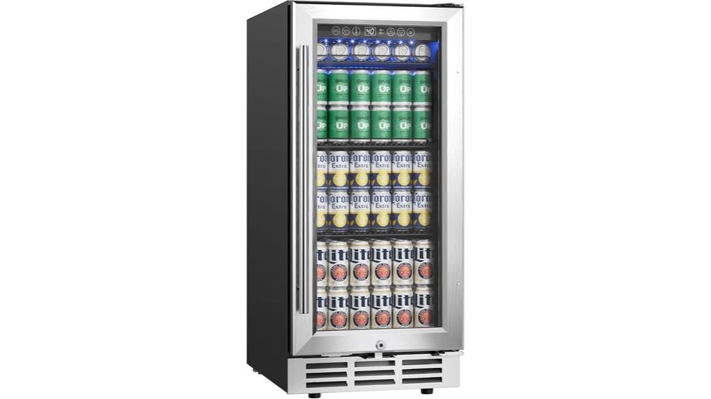 15 inch beverage fridge
