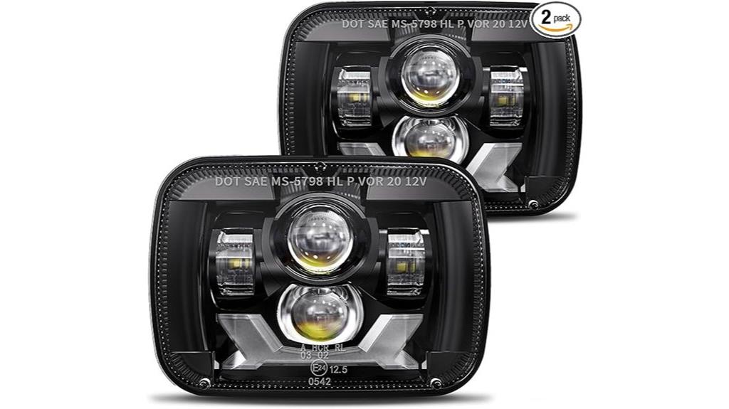 180w led headlight set