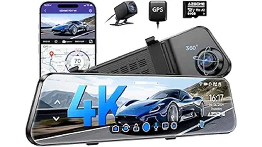 4k mirror dash cam