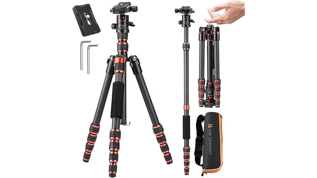 60 inch carbon fiber tripod