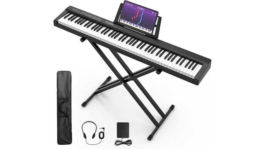 88 key digital piano bundle