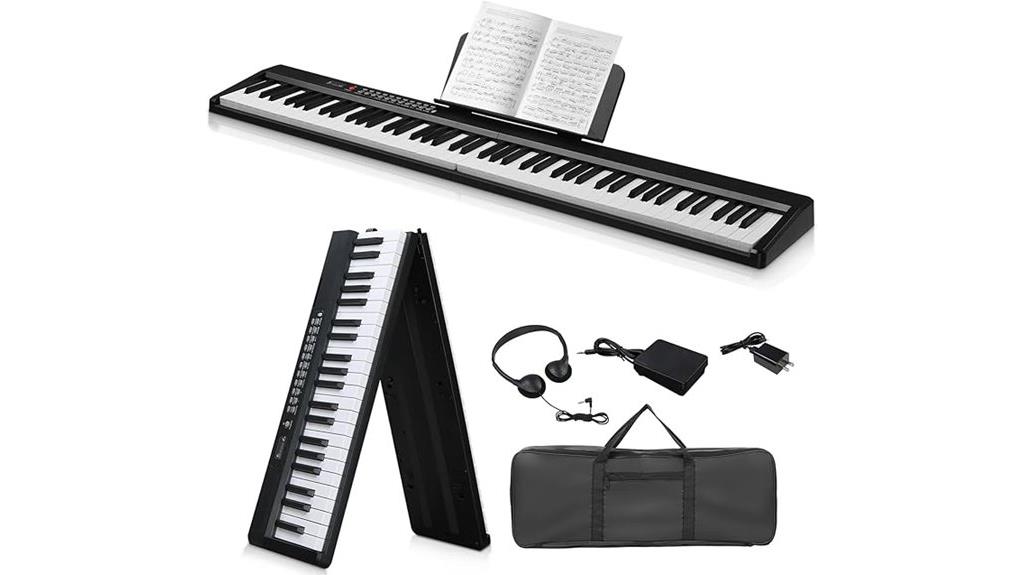 88 key portable electronic piano