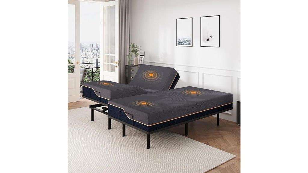 adjustable bed frame with mattress