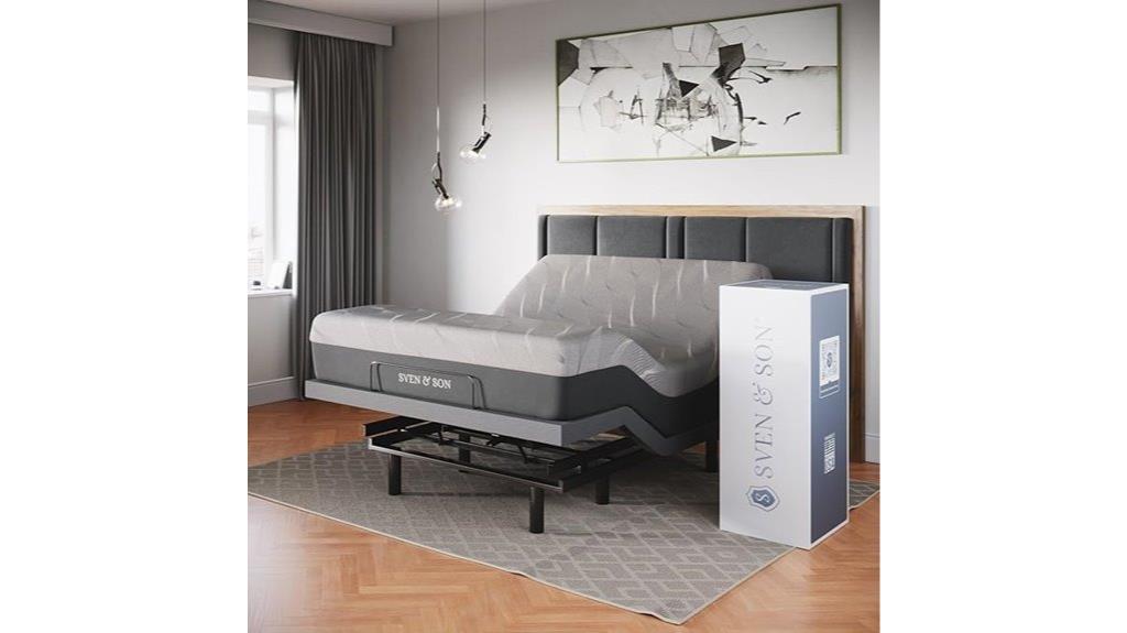 adjustable bed with hybrid mattress