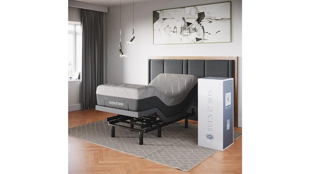 adjustable bed with memory foam