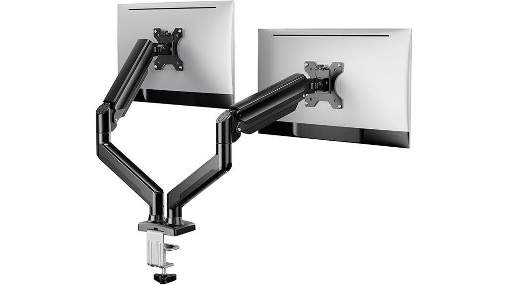 adjustable dual monitor stand