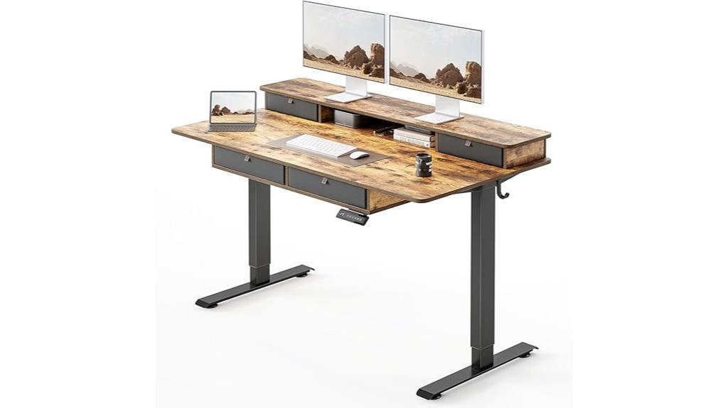 adjustable height electric desk