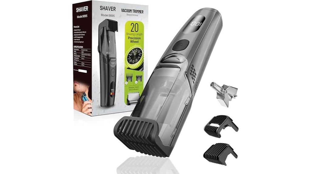 adjustable vacuum beard trimmer
