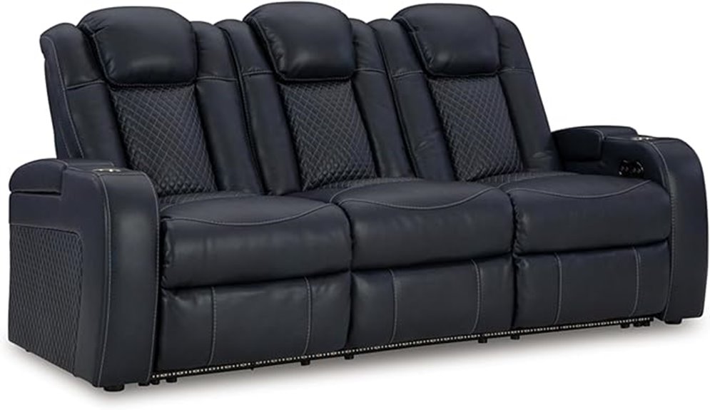ashley fyne dyme reclining sofa