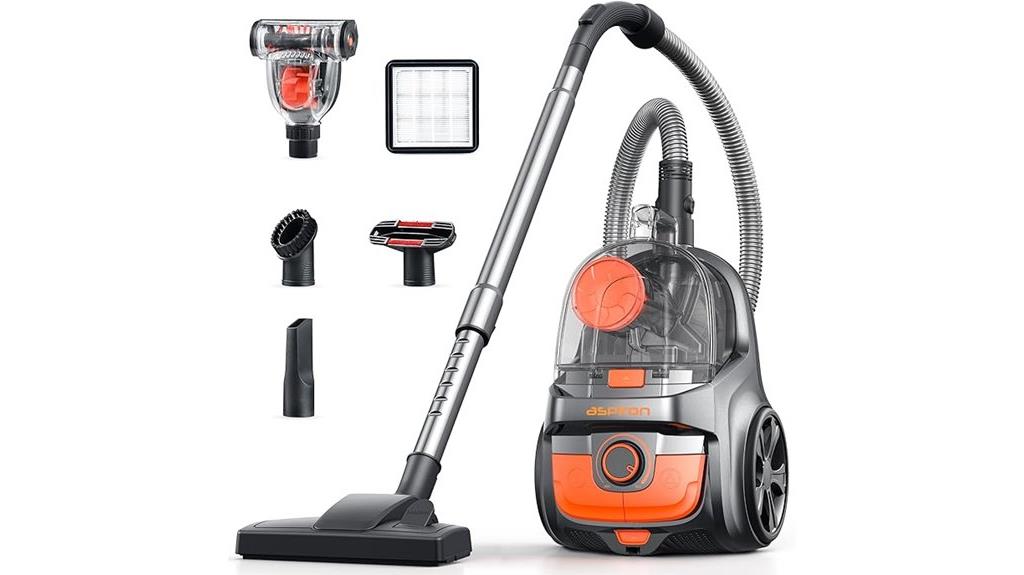 aspiron 30kpa bagless vacuum