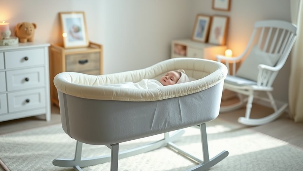 auto rocking bassinet with cry detection