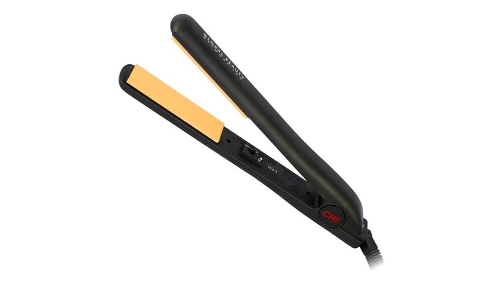 black 1 inch ceramic flat iron