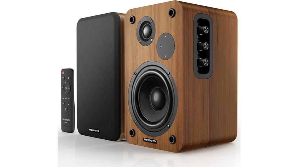 bluetooth enabled 36w bookshelf speakers