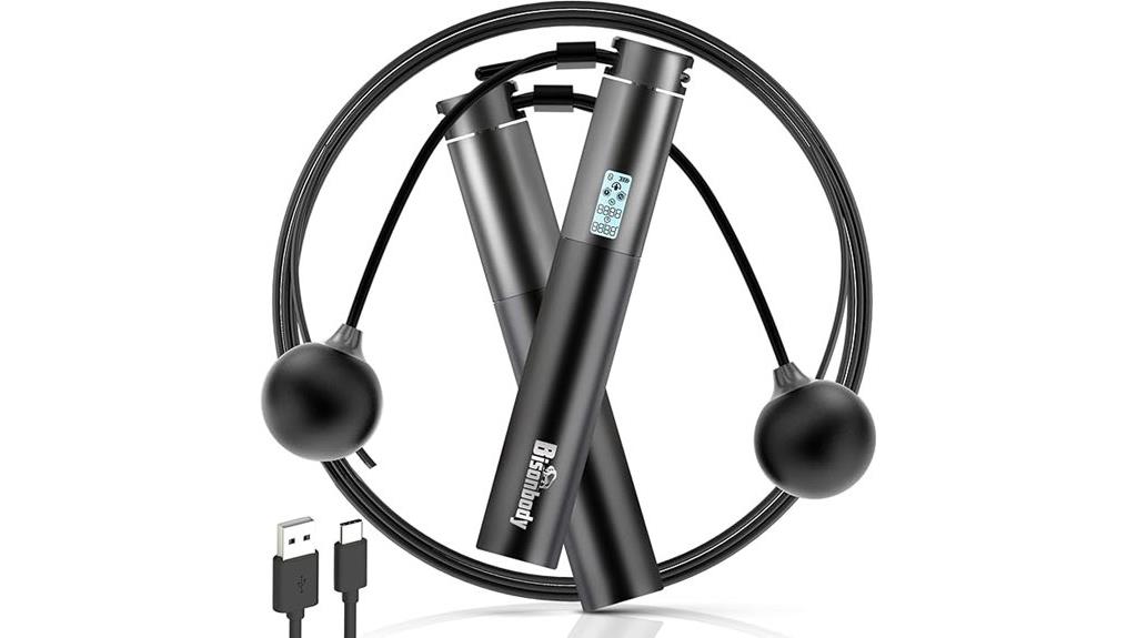 bluetooth enabled fitness jump rope