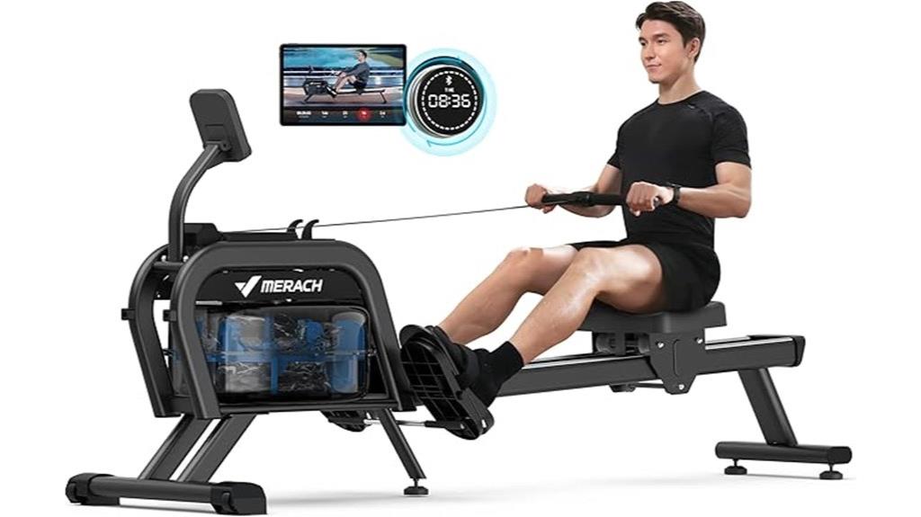 bluetooth enabled rowing machine