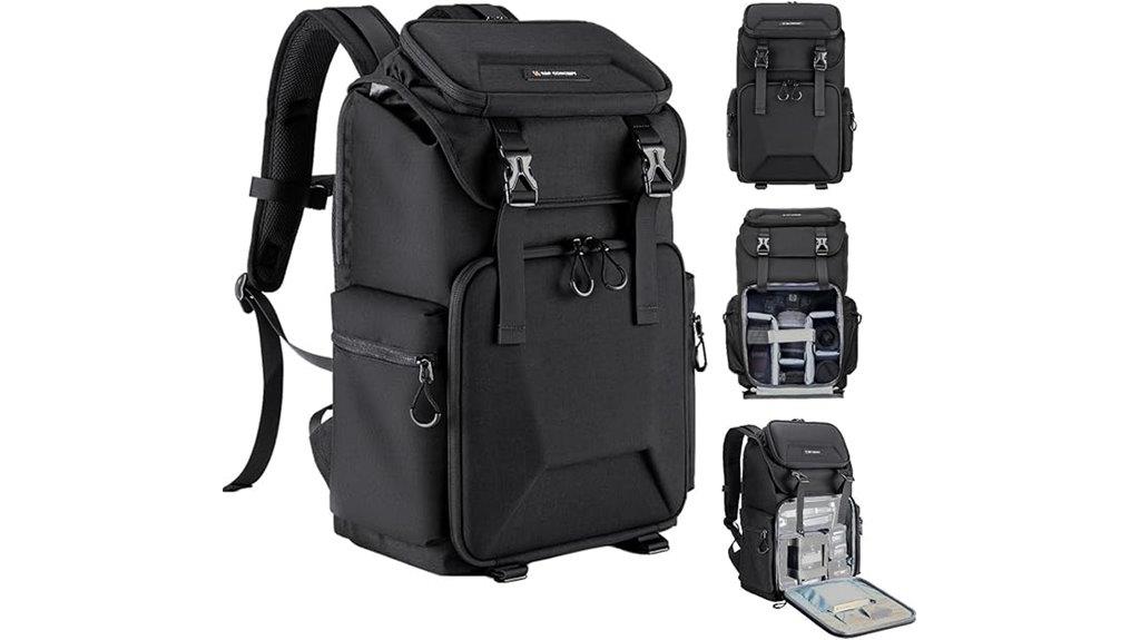 camera backpack with rain cover