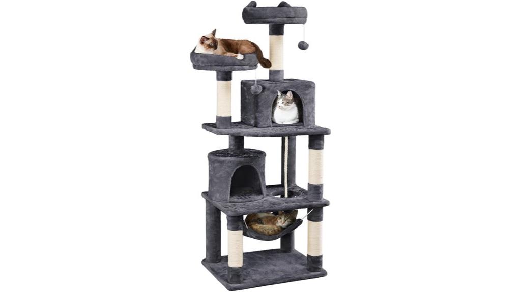 cat tree with hammock