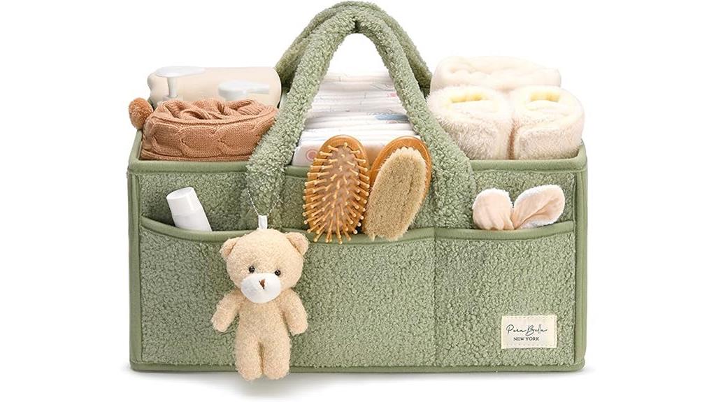 child s changing table organizer