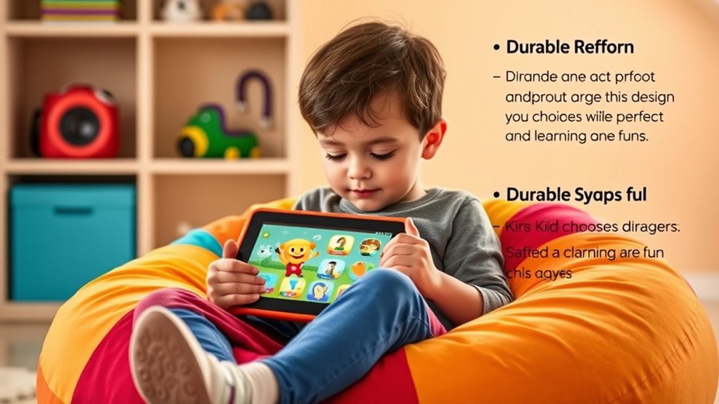 child safe engaging tablet features