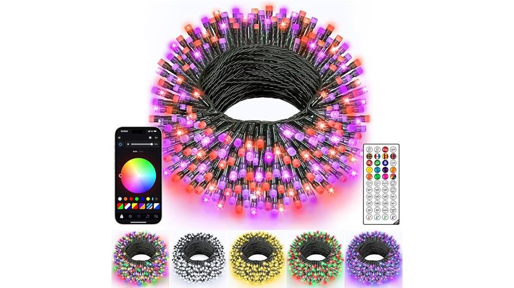 colorful long christmas lights