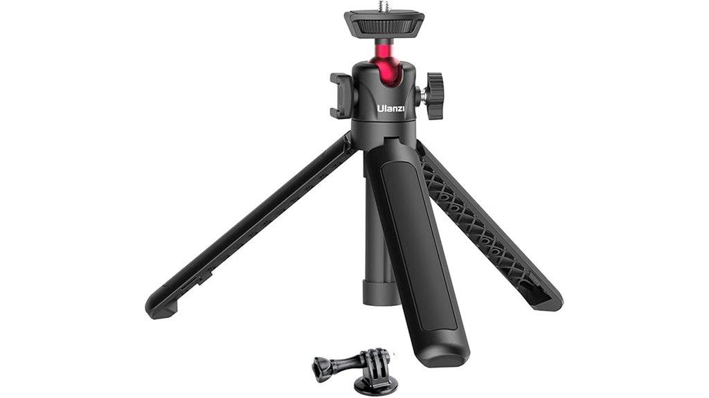 compact adjustable smartphone tripod