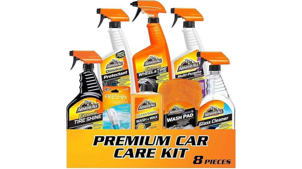 complete 8 piece car care set