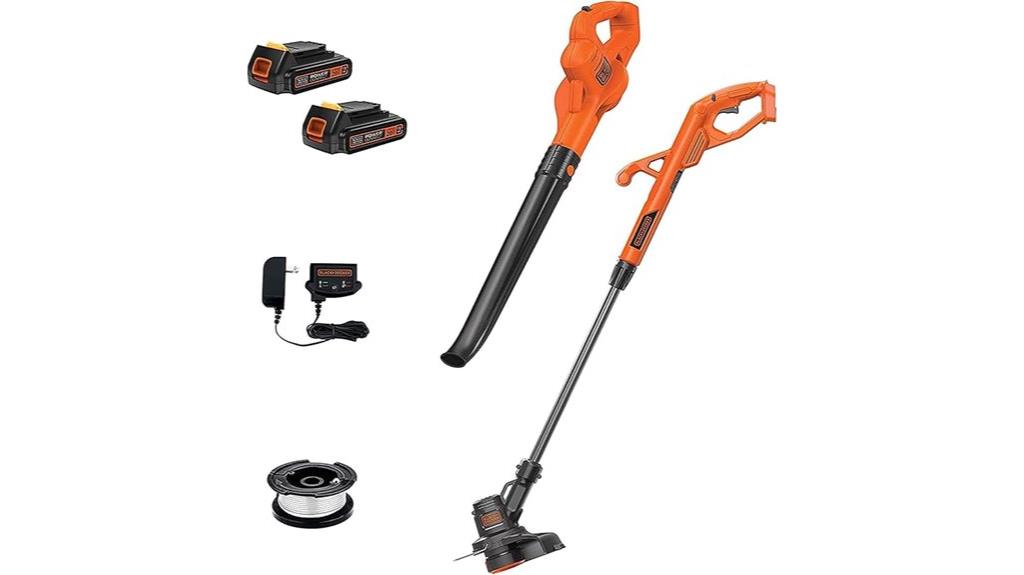 cordless trimmer blower kit
