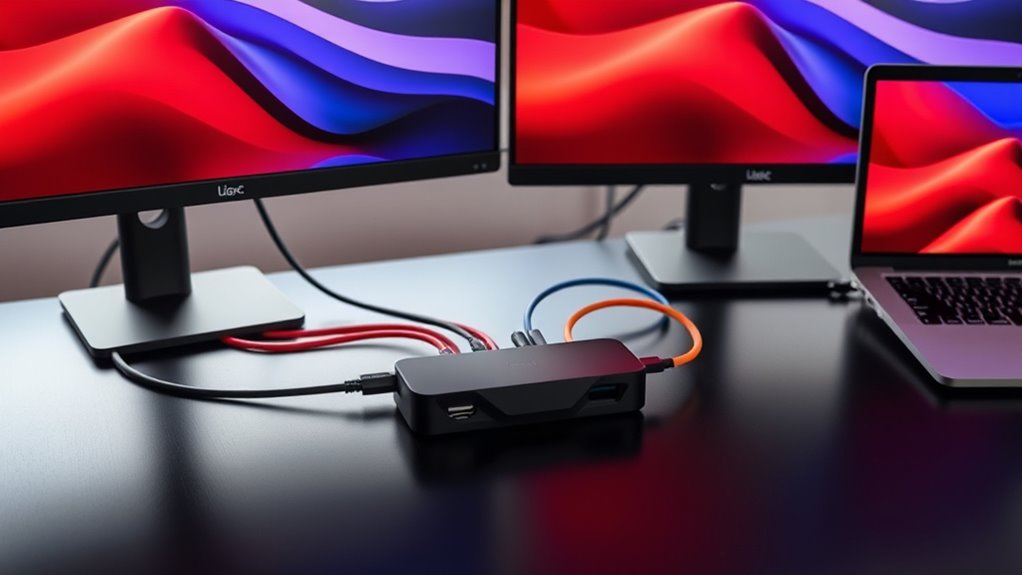 dual 4k usb c docks