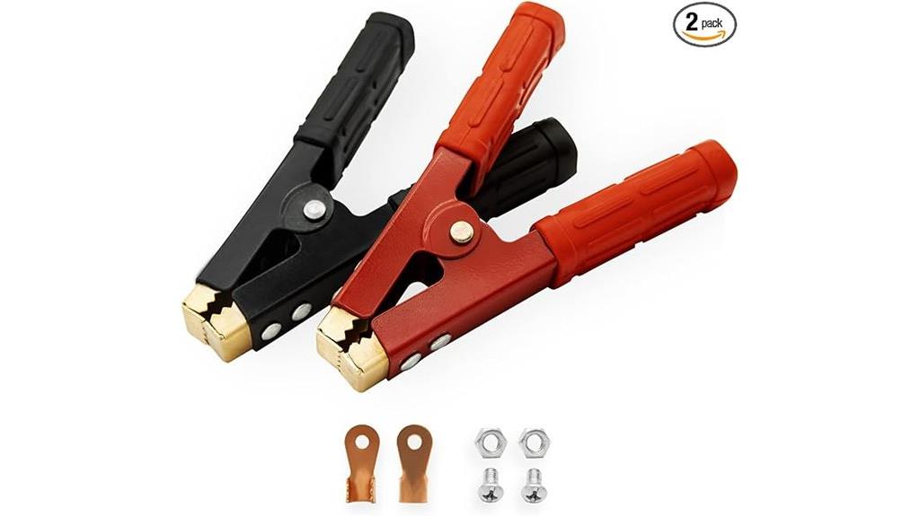 dual battery clamp set